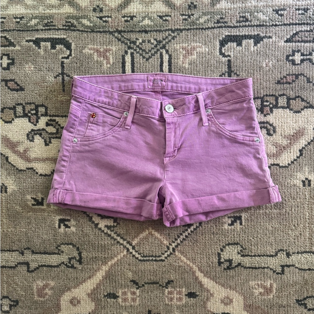 Hudson Jeans Purple Jean Shorts Classic Summer Style